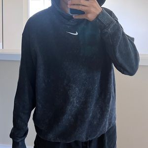 Nike oversized charcoal hoodie